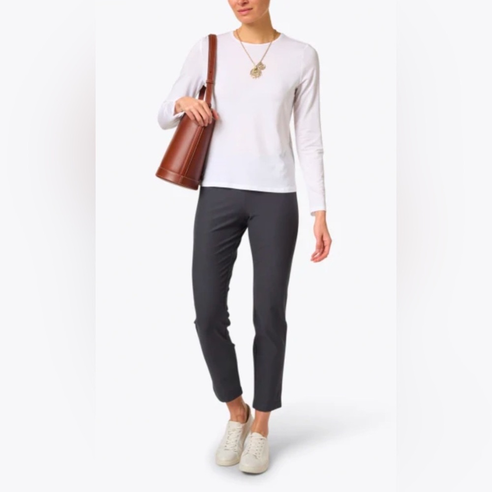 Eileen Fisher stretch crepe ankle pants - Picture 4 of 7